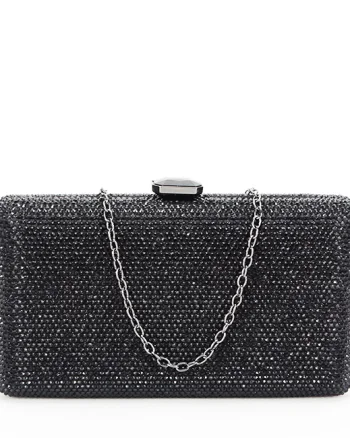 Geanta clutch cu pietricele BJH-715 06 Negru