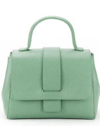Geanta din piele naturala 1047 123 Verde menta
