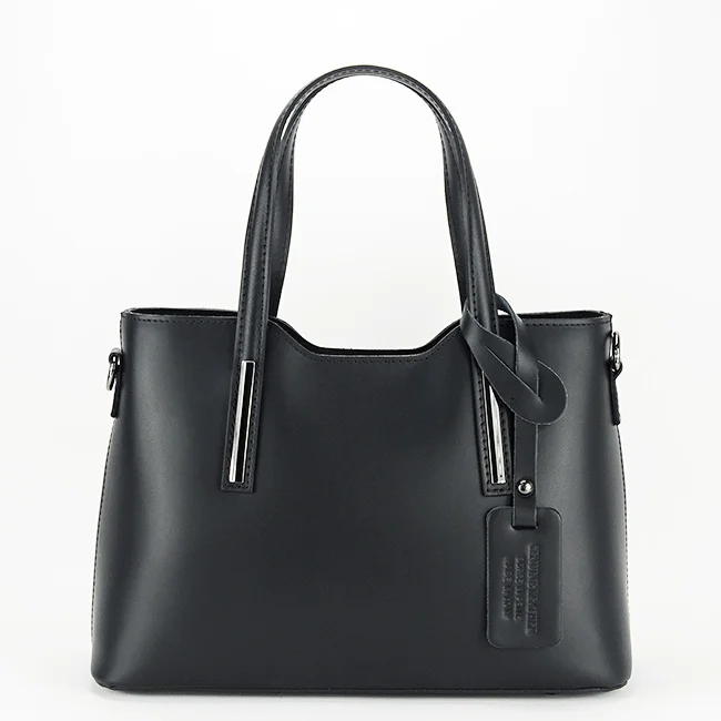 Geanta medie neagra din piele naturala 1065 132