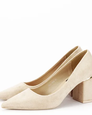Pantofi bej de dama eleganti YES-1808 02