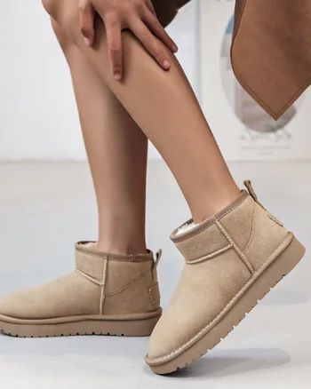 Ghete bej din piele naturala JB1966 111