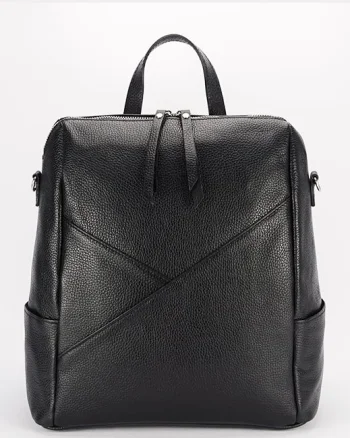 Rucsac negru din piele naturala 8918 122