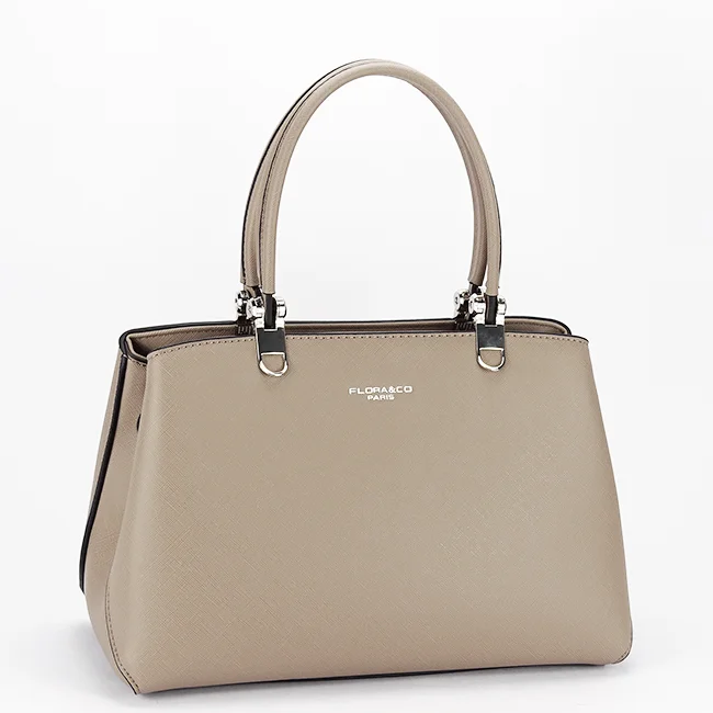 Geanta taupe office casual FloraCo Paris F6538 15