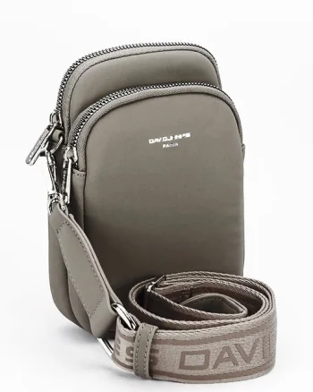 Borseta taupe crossbody David Jones Paris CM6906 M0
