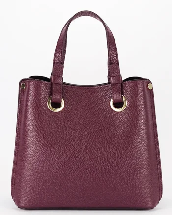 Geanta burgundy medie din piele naturala 8916 129