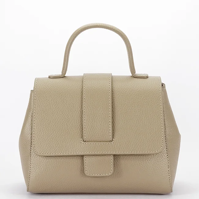 Geanta taupe din piele naturala 1047 123
