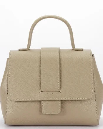 Geanta taupe din piele naturala 1047 123