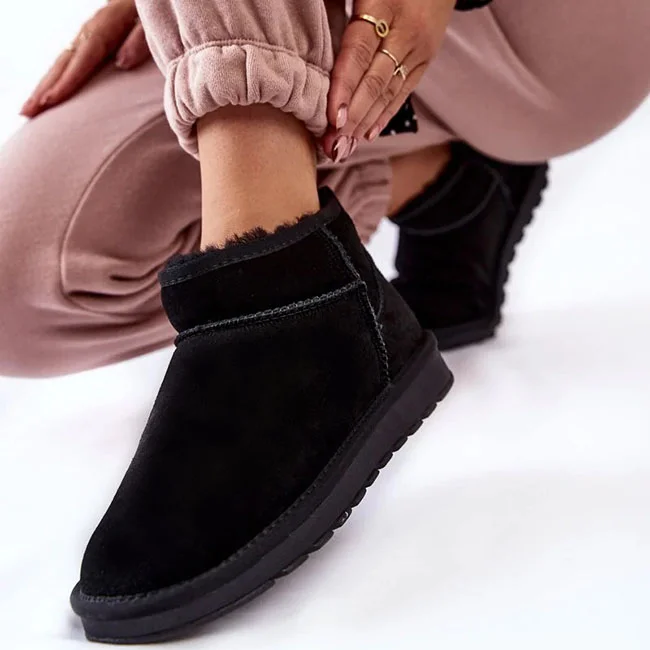 Ghete negre din piele naturala W5821 118