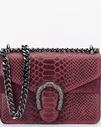 Geanta mica bordo din piele naturala 8936 120