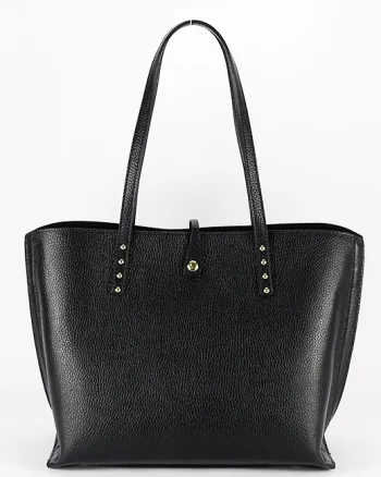 Geanta mare neagra din piele naturala 1740 M8