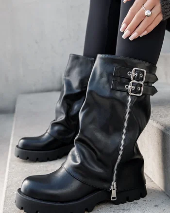 Cizme negre dama casual 7656A 19