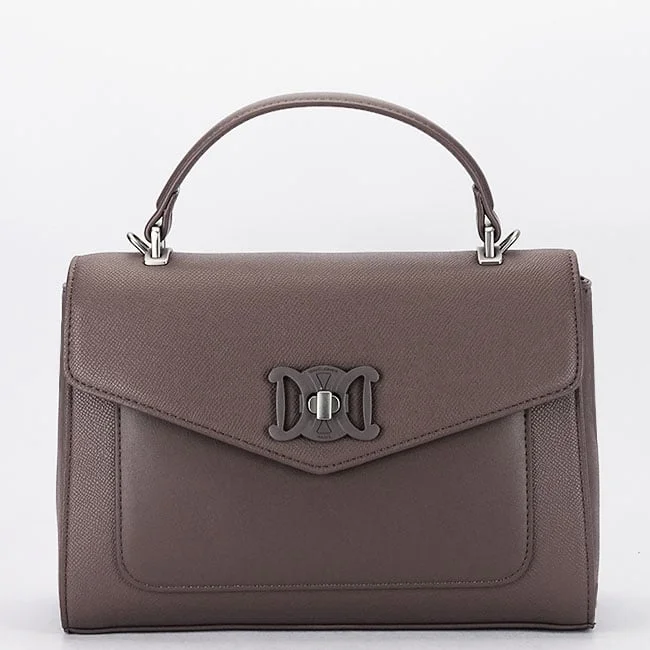 Geanta taupe inchis medie David Jones CM7793 14