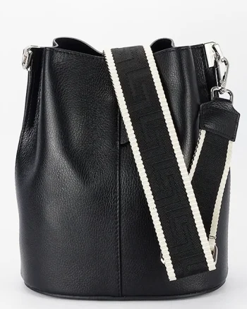 Geanta neagra tip sac din piele naturala 8951A 122