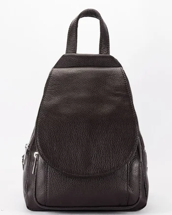 Rucsac cafeniu din piele naturala 8906 122