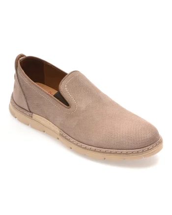 Pantofi OTTER gri, E1972, din nabuc