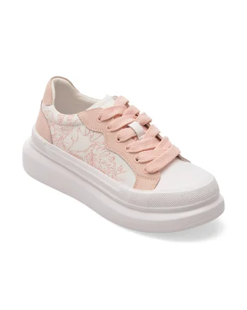Pantofi sport PASS COLLECTION albi, SL60008, din material textil