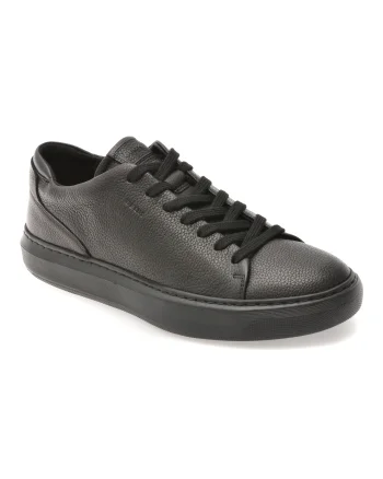 Pantofi sport GEOX negri, U655WA, din piele naturala