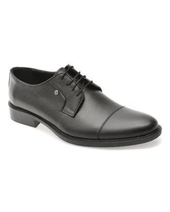 Pantofi eleganti BITE THE BULLET negri, BRL918, din piele naturala