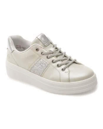 Pantofi sport REMONTE albi, D1C10, din piele ecologica