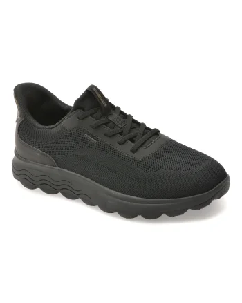 Pantofi sport GEOX negri, U55MPA, din material textil