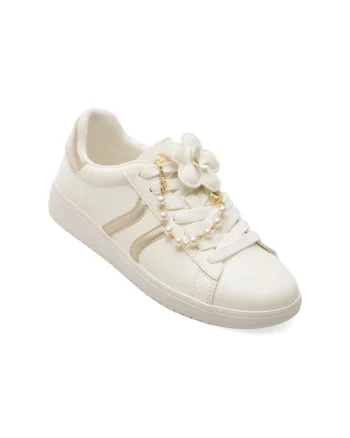 Pantofi sport ALDO albi, CHICSNEAKER 2172, din piele ecologica