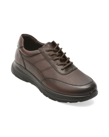 Pantofi sport OTTER maro, HT3, din piele naturala
