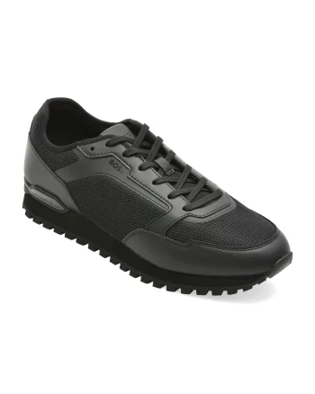 Pantofi sport BOSS negri, 7903, din material textil