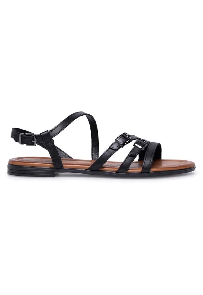 Sandale dama,  590558846281137, Piele naturala, Negru