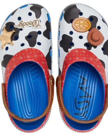 Saboti Crocs Classic Toy Story Woody Clog Albastru - Blue Jean