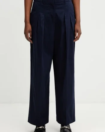 Lacoste pantaloni pentru femei, din bumbac cu elastan
