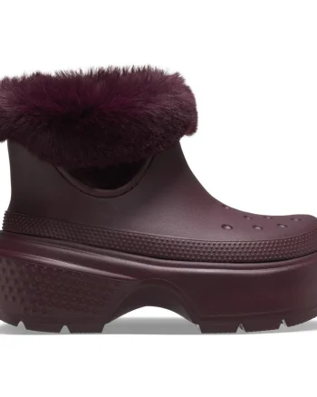 Cizme Crocs Stomp Lined Boot Bordo - Dark Cherry