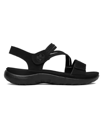 Sandale dama  casual, piele ecologica, Negru