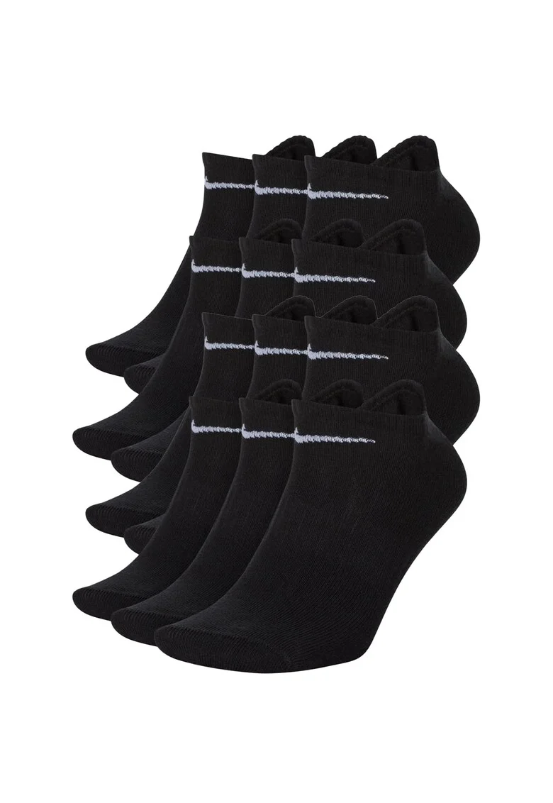 Set de sosete unisex pana la glezna Everyday - 12 perechi, Negru