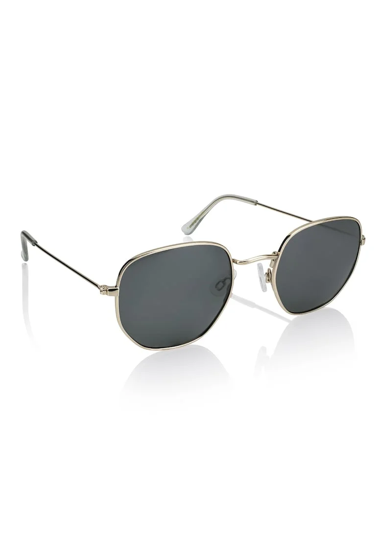 Ochelari de soare rotunzi unisex polarizati Galavant, Auriu