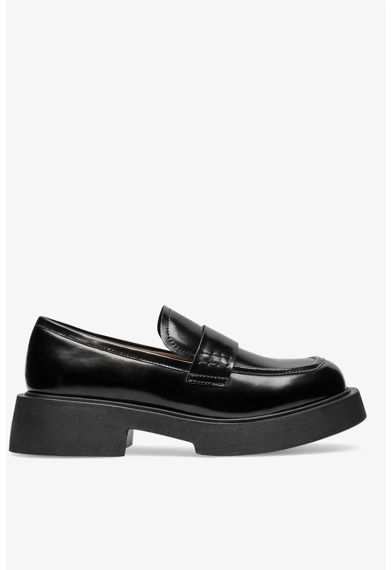 Mocasini dama  5905588327455, Piele naturala, Negru, Negru