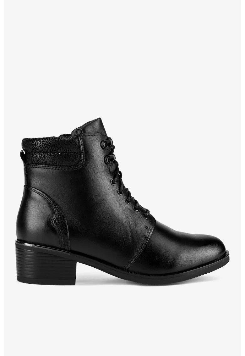 Ghete dama  5903419555954, Piele naturala, Negru, Negru