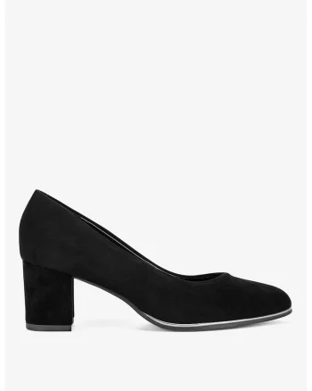 Pantofi dama  5903419918858, Piele intoarsa, Negru, Negru
