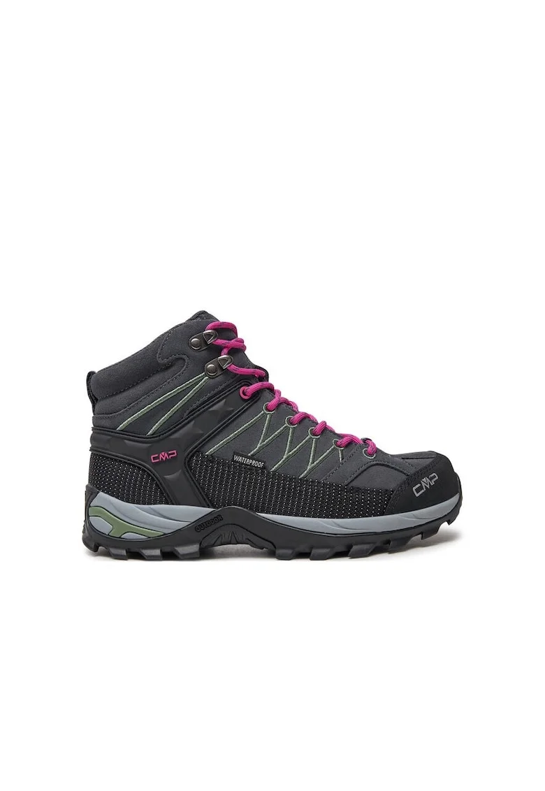 Pantofi sport dama,  29432, Piele naturala, Roz/Gri, Gri/Roz