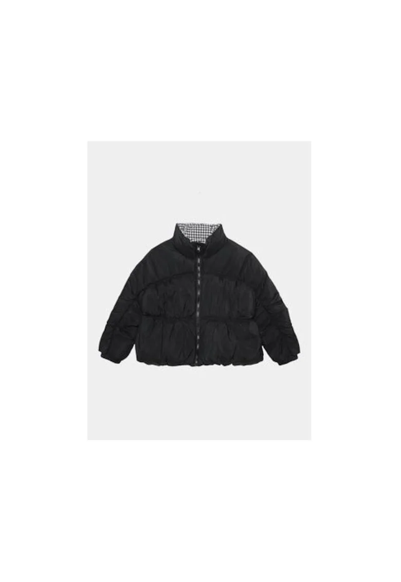 Geaca fete,  303211943, Poliester/Nylon, Negru, Negru