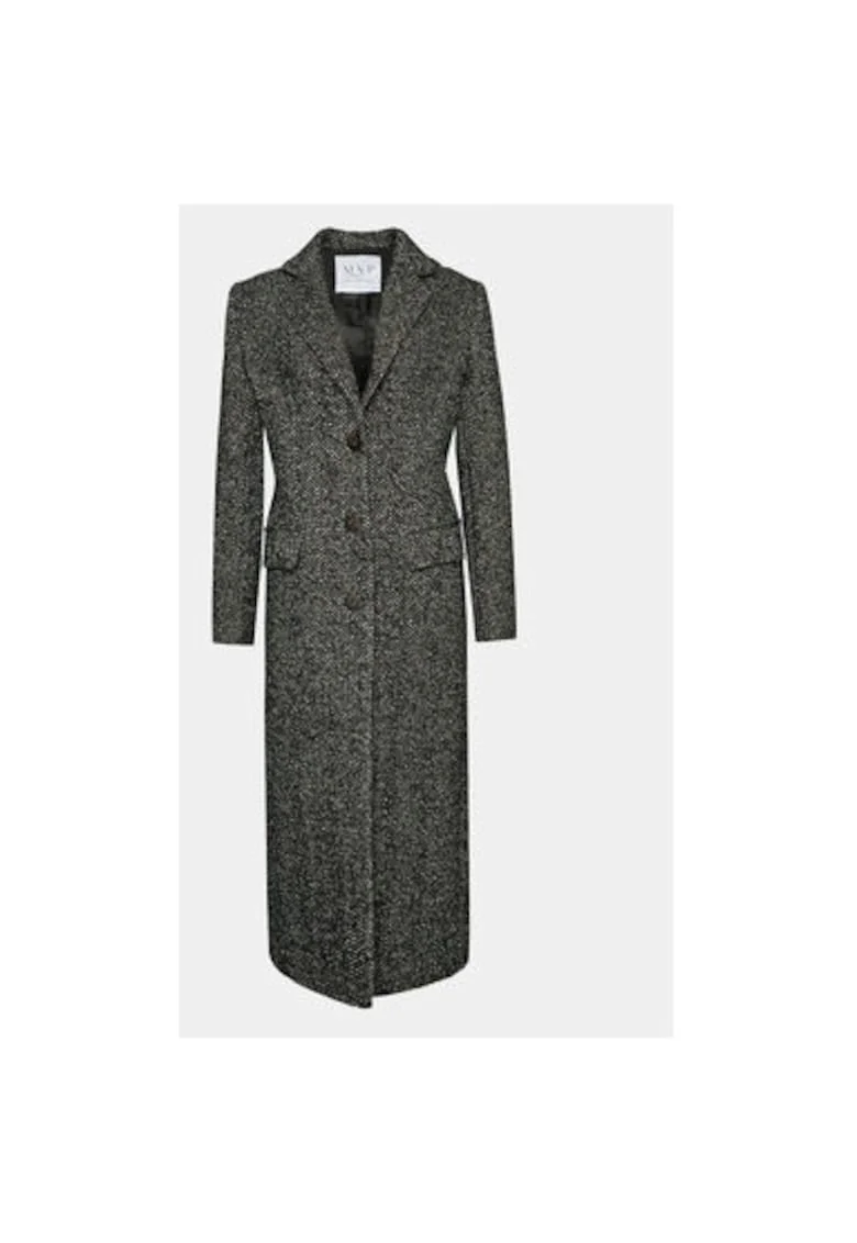 Palton dama,  Wardrobe, 303179991, Lana/Poliester/Textil, Negru, Negru