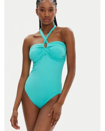 Costum de baie dama,  304990991, Nylon, Verde, Verde