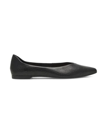 Balerini dama,  370857, Piele naturala, Negru