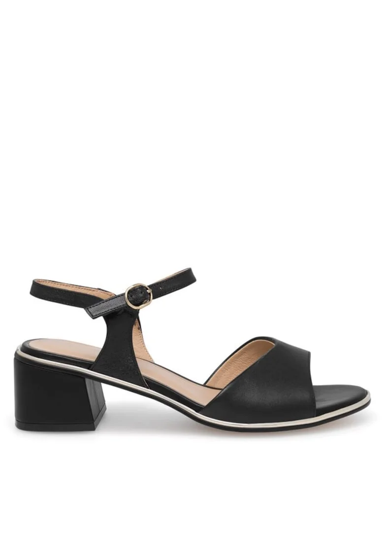 Sandale dama, 43091,  Piele naturala, Negru