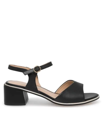 Sandale dama, 43091,  Piele naturala, Negru