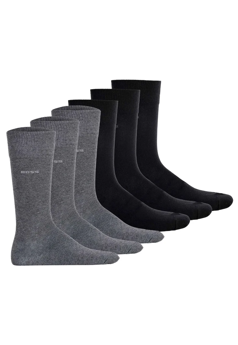 Set de sosete lungi - 6 perechi 13739, Negru/Gri