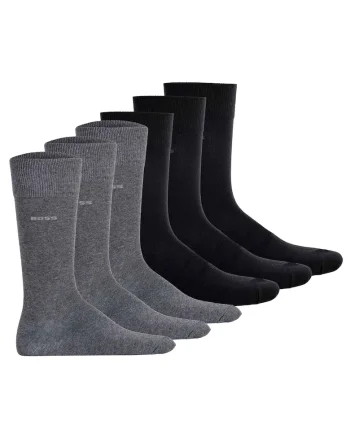 Set de sosete lungi - 6 perechi 13739, Negru/Gri