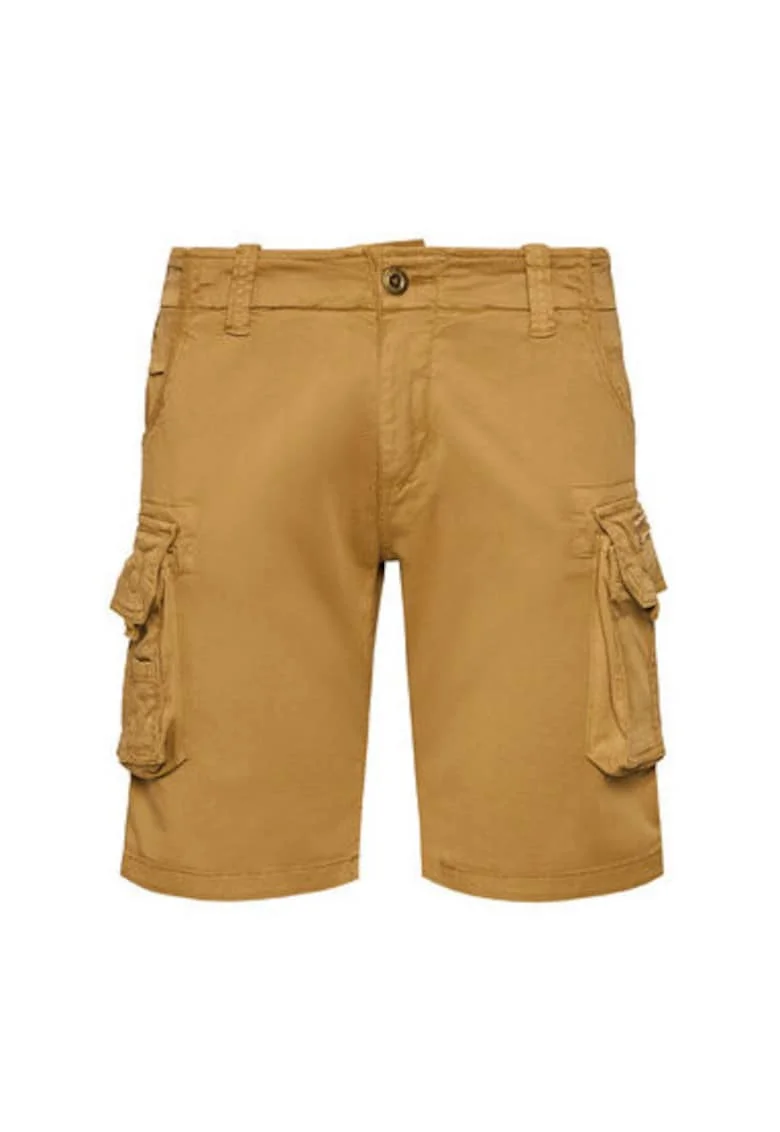 Pantaloni scurti barbati  176203 13, Bumbac, Maro, Maro