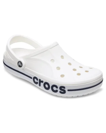 Papuci,  Bayaband Clog 205089, 41-42 EU, Alb si Bleumarin