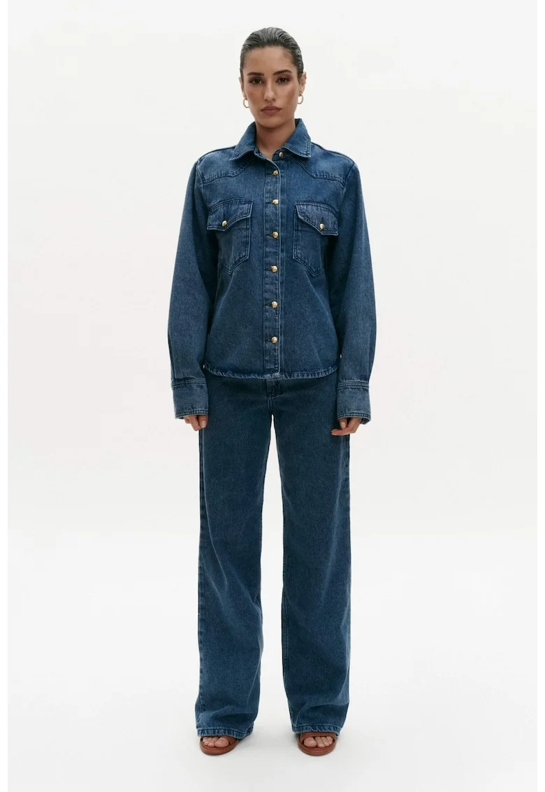Camasa de dama din denim, Albastru