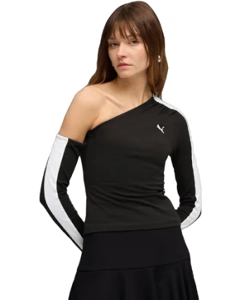 Bluza femei Puma T7 Asymmetric Longsleeve 63462301